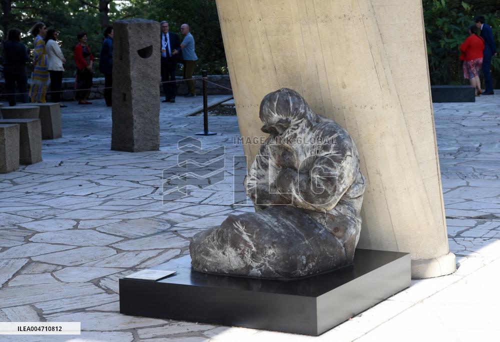 Japanese Garden Of Peace By Isamu Noguchi At Unesco in Paris