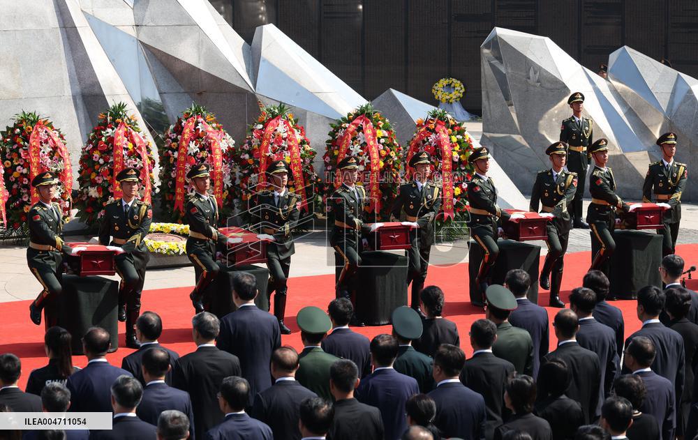 Remains Of 30 Chinese Martyrs From Korean War Buried In Homeland - Shenyang