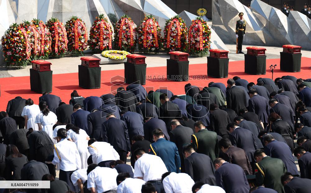 Remains Of 30 Chinese Martyrs From Korean War Buried In Homeland - Shenyang