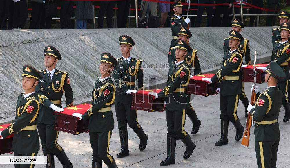 Remains Of 30 Chinese Martyrs From Korean War Buried In Homeland - Shenyang
