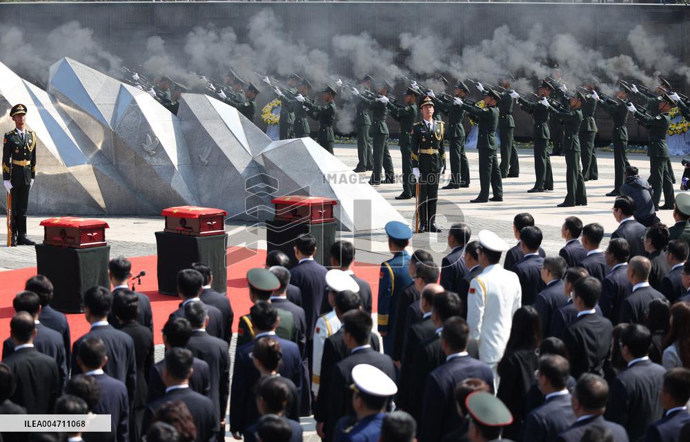 Remains Of 30 Chinese Martyrs From Korean War Buried In Homeland - Shenyang