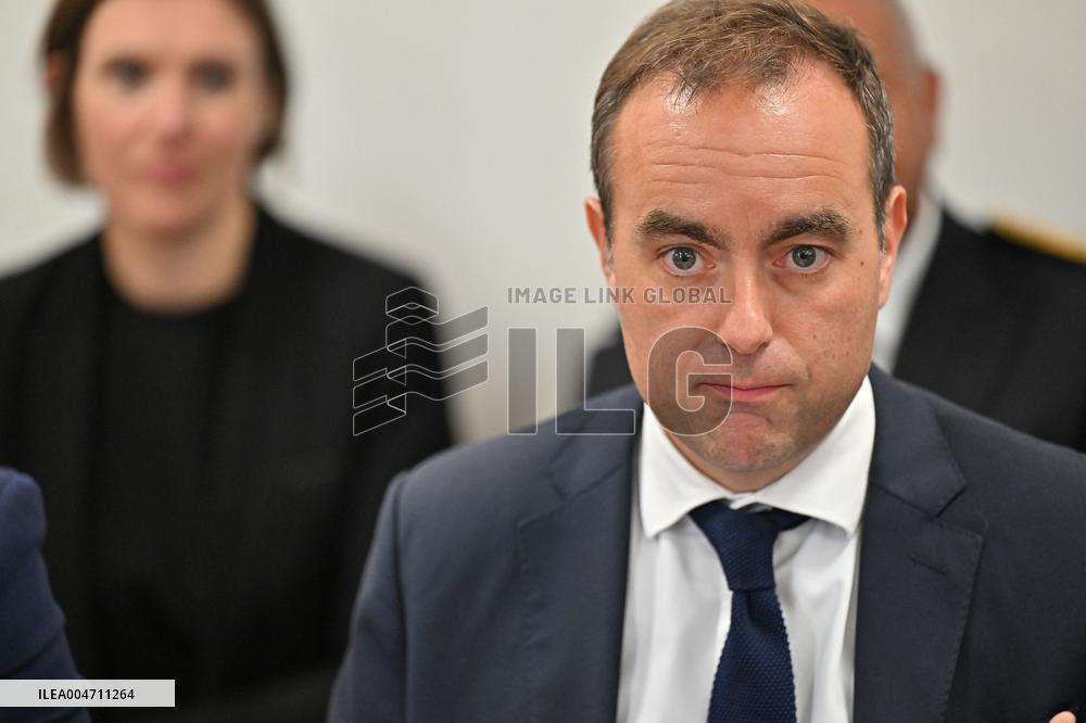 French PM Sebastien Lecornu Visits Healthcare Center In Macon - France