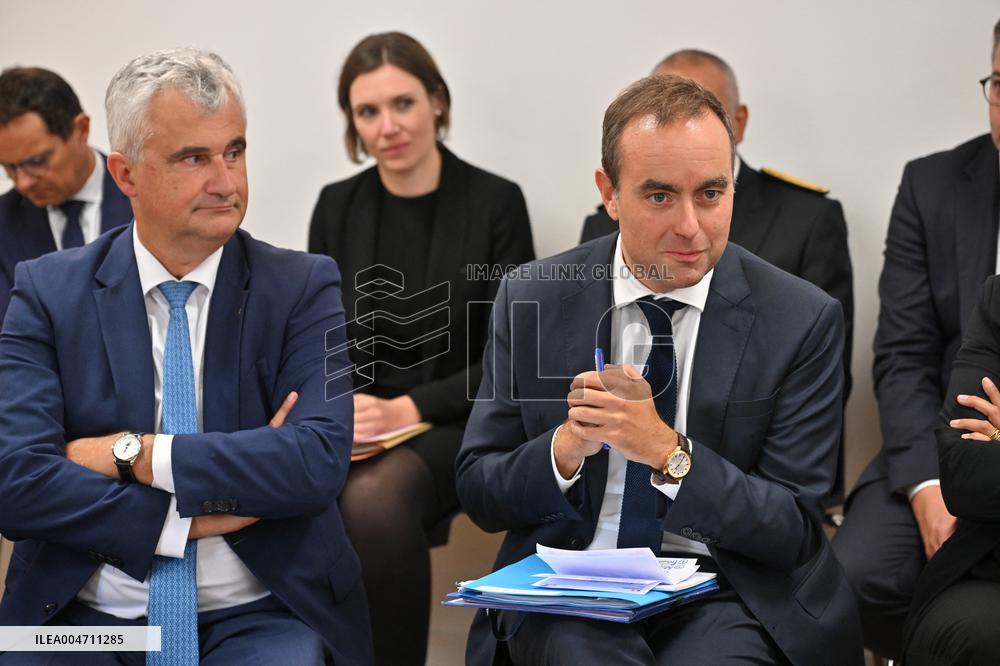 French PM Sebastien Lecornu Visits Healthcare Center In Macon - France