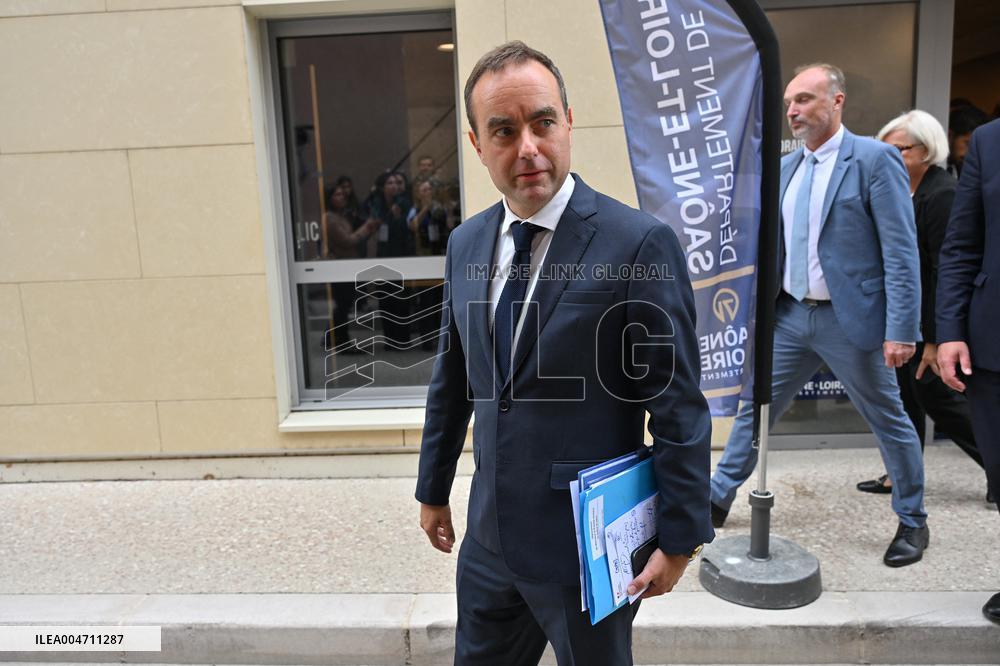 French PM Sebastien Lecornu Visits Healthcare Center In Macon - France