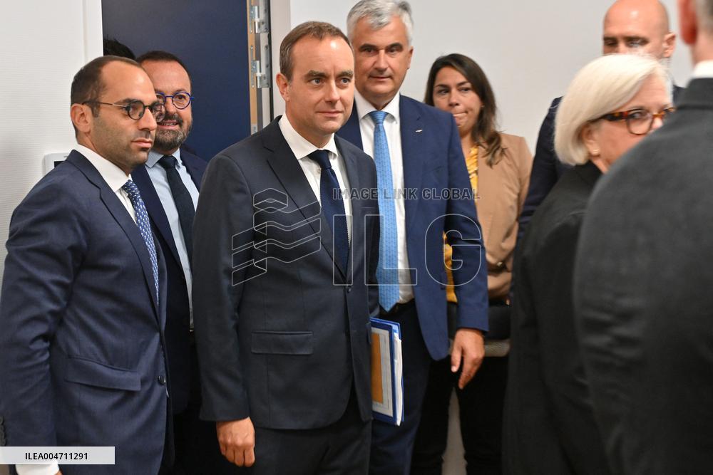 French PM Sebastien Lecornu Visits Healthcare Center In Macon - France