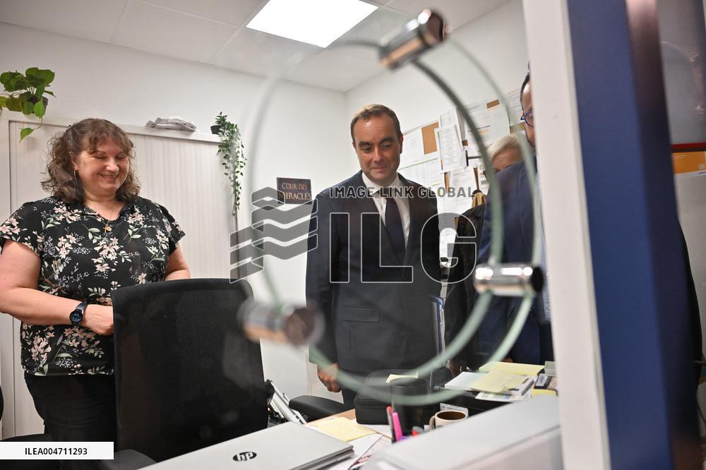 French PM Sebastien Lecornu Visits Healthcare Center In Macon - France