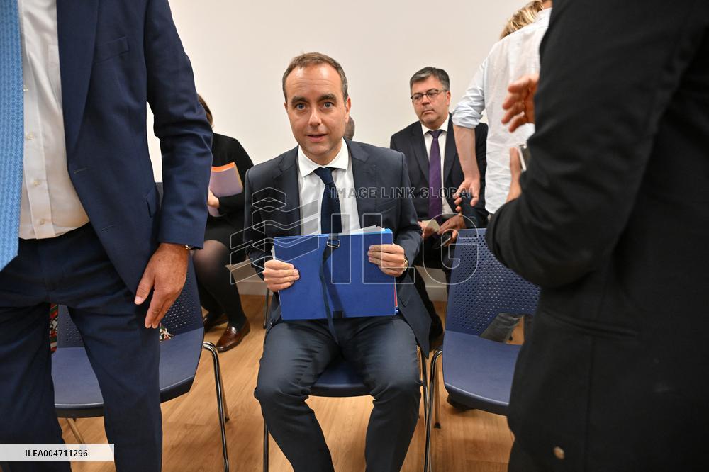 French PM Sebastien Lecornu Visits Healthcare Center In Macon - France