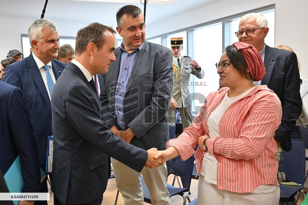 French PM Sebastien Lecornu Visits Healthcare Center In Macon - France