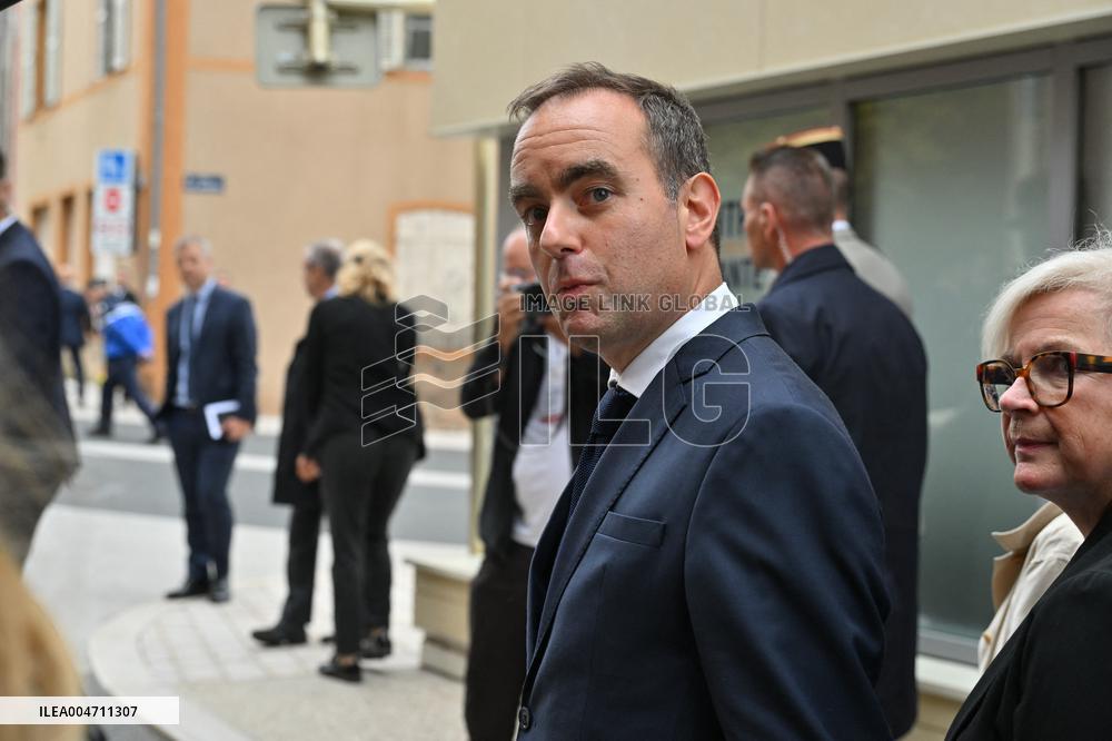 French PM Sebastien Lecornu Visits Healthcare Center In Macon - France