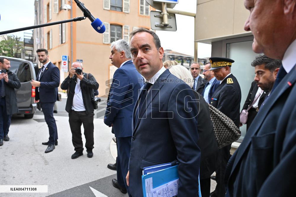 French PM Sebastien Lecornu Visits Healthcare Center In Macon - France
