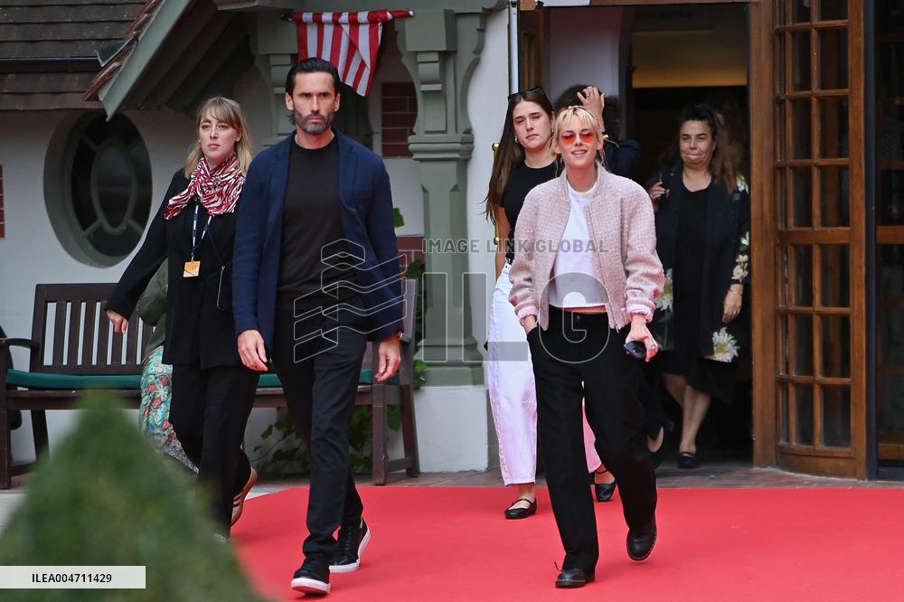 Exclusive. Kristen Stewart leaving the hotel Normandy - Deauville