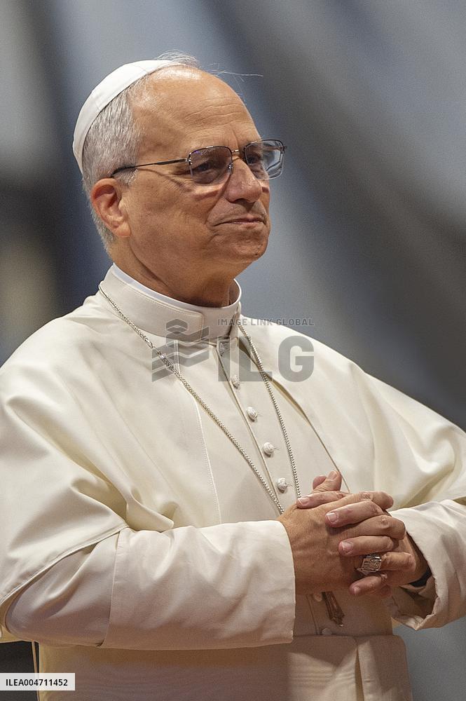 Pope Leo XIV addresses the pilgrims from the Dioceses of Umbria - Vatican