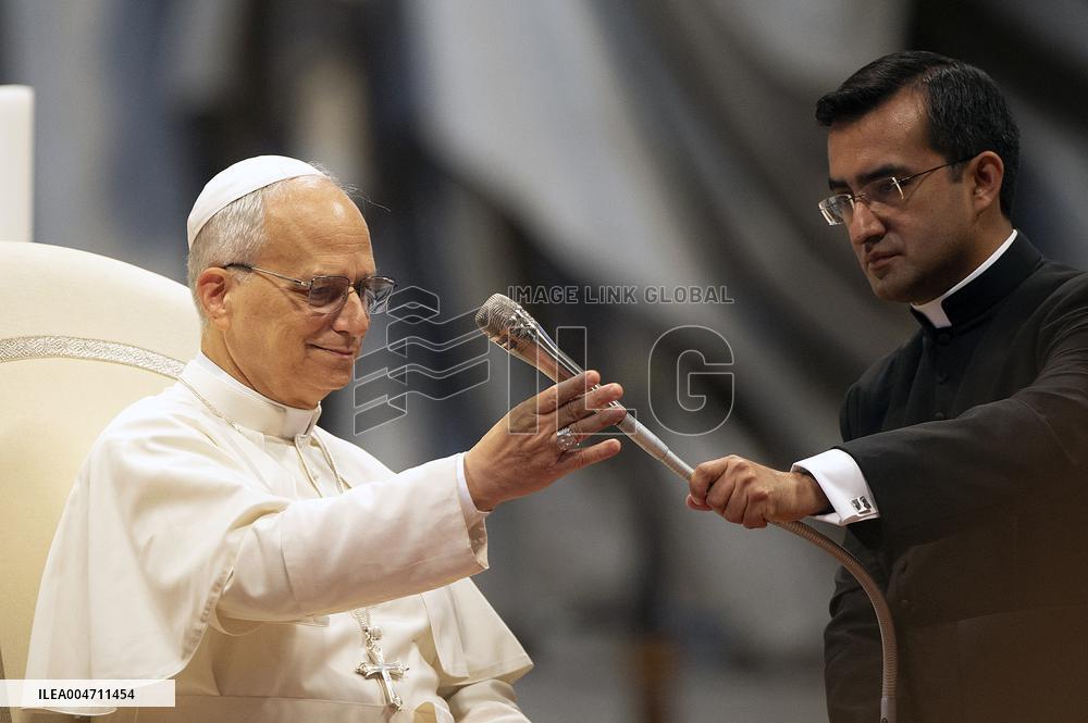 Pope Leo XIV addresses the pilgrims from the Dioceses of Umbria - Vatican