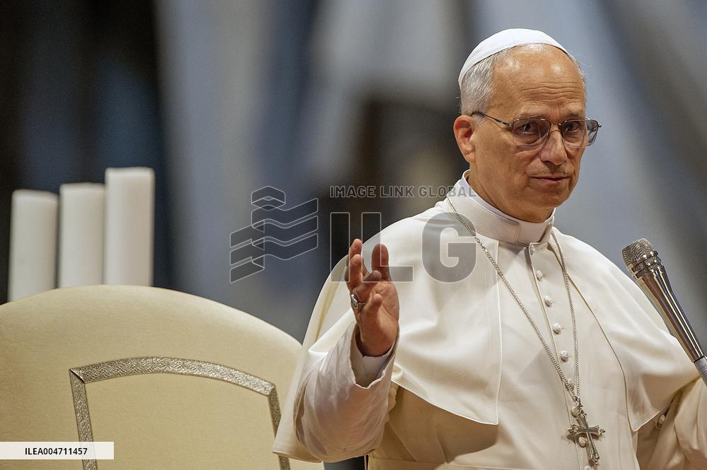 Pope Leo XIV addresses the pilgrims from the Dioceses of Umbria - Vatican