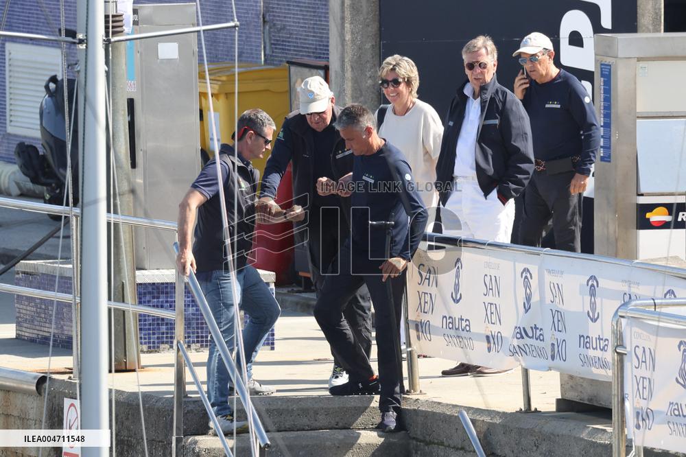 Don Juan Carlos Sails In Sanxenxo - Spain