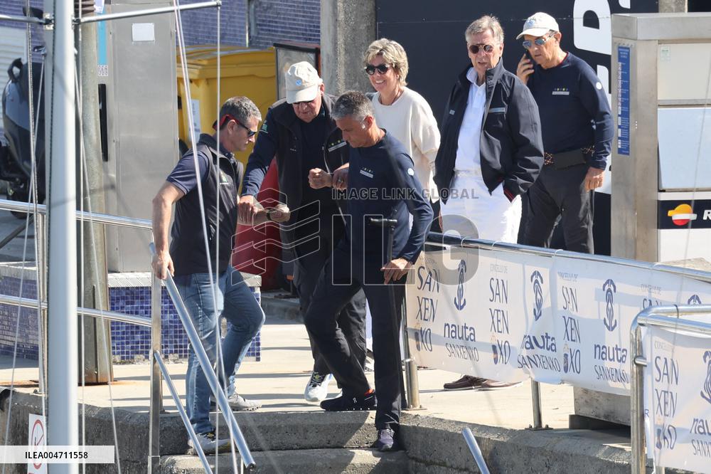 Don Juan Carlos Sails In Sanxenxo - Spain