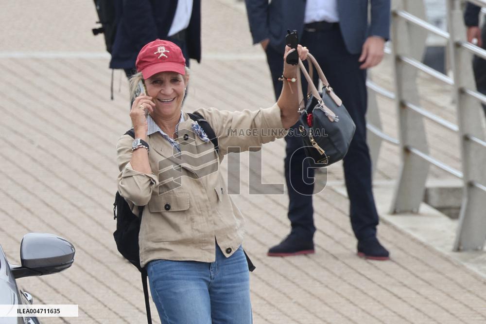 Infanta Elena Enjoys A Day In Sanxenxo - Spain