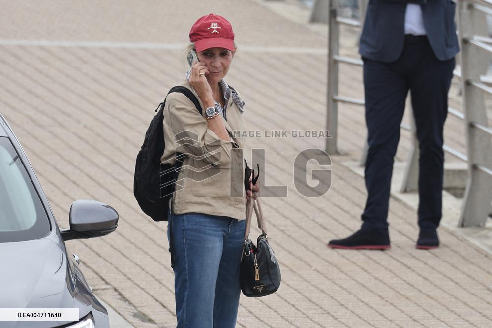 Infanta Elena Enjoys A Day In Sanxenxo - Spain