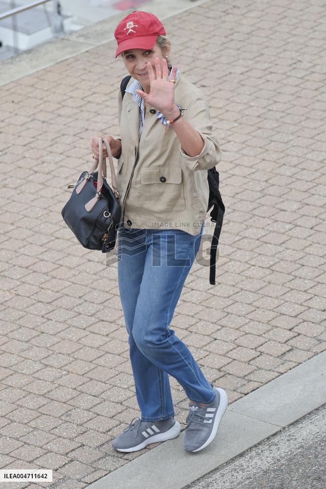 Infanta Elena Enjoys A Day In Sanxenxo - Spain