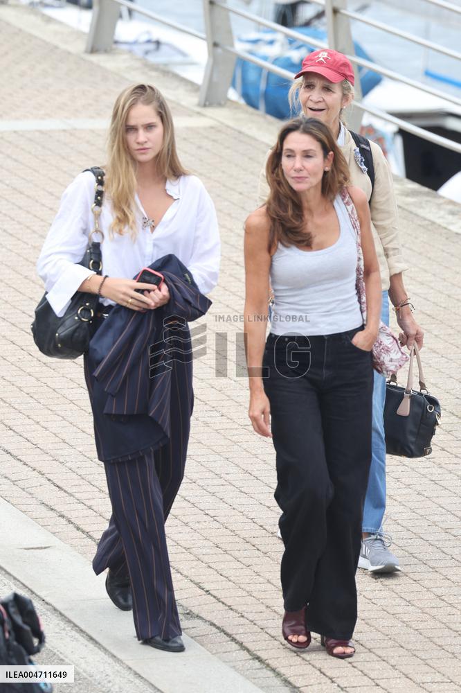 Infanta Elena Enjoys A Day In Sanxenxo - Spain