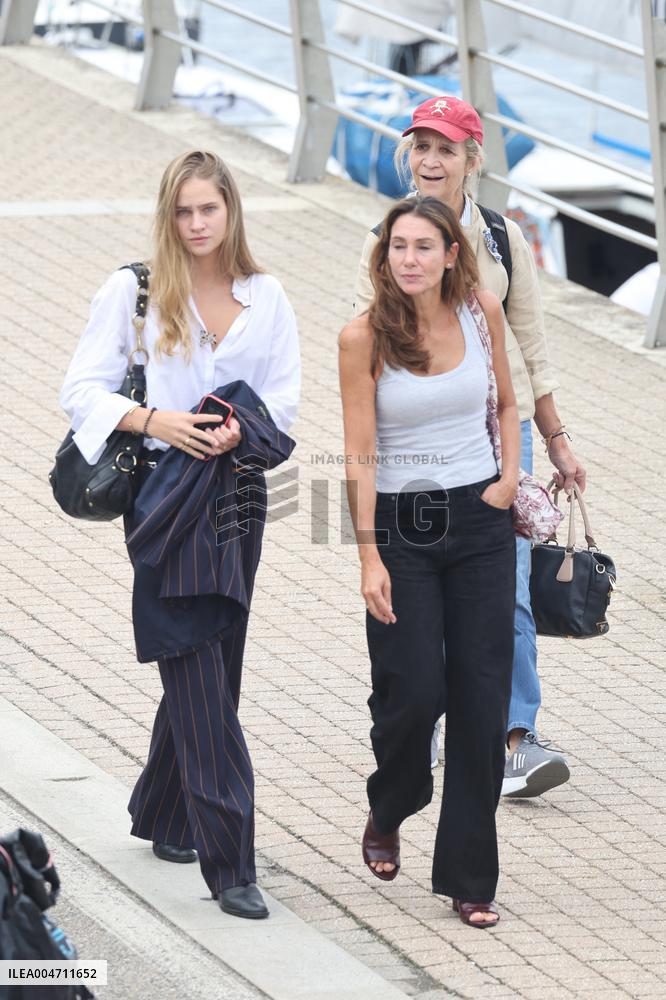 Infanta Elena Enjoys A Day In Sanxenxo - Spain