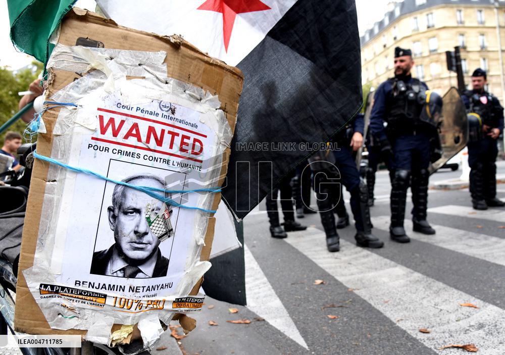 Demonstration In Support Of Palestine And Global Sumud Flotilla - Paris