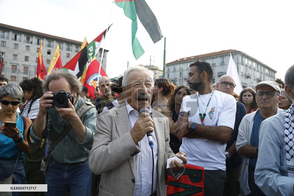 Demonstration in support of Flotilla and Palestine - Milan