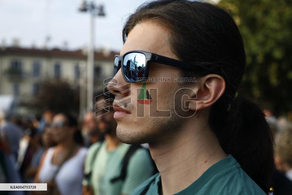 Demonstration in support of Flotilla and Palestine - Milan