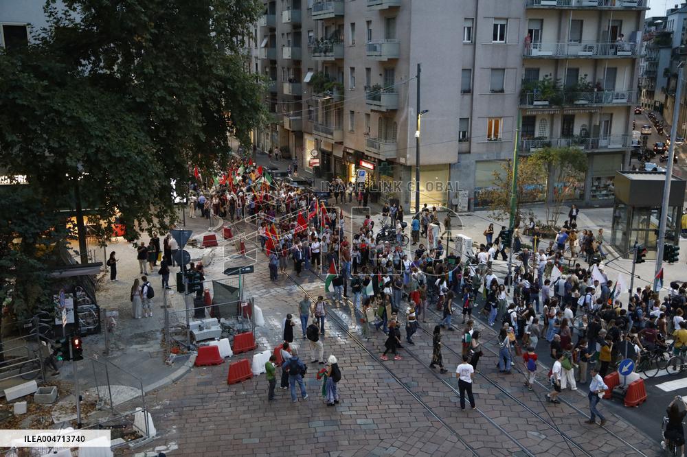 Demonstration in support of Flotilla and Palestine - Milan