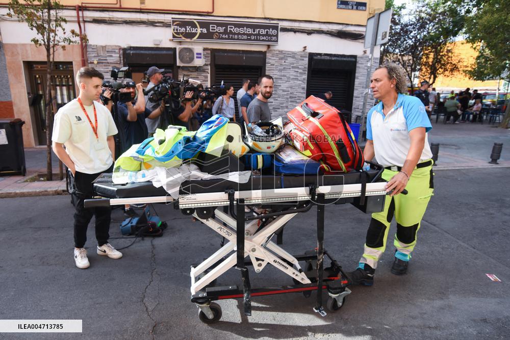 At Least 21 People Injured In A Bar Explosion - Madrid