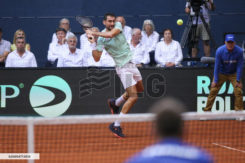 Croatia v France - 2025 Davis Cup Qualifiers Second Round: Day 2
