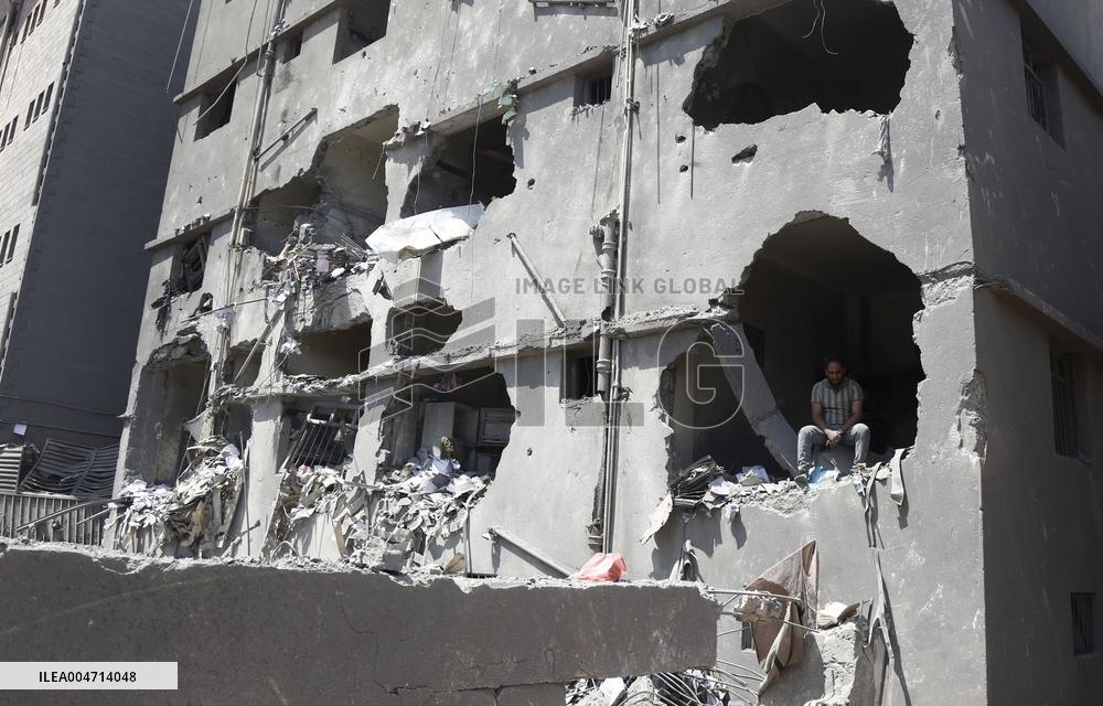 Israeli Airstrikes Aftermath in Sanaa - Yemen