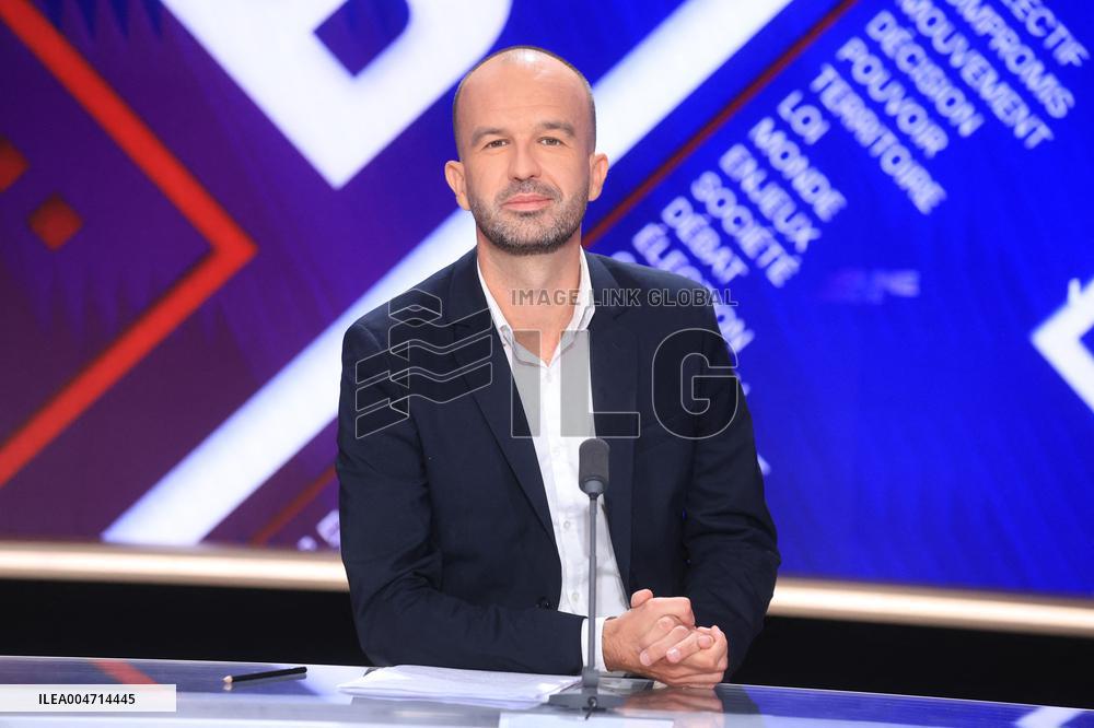 Manuel Bompard on BFMTV - Paris