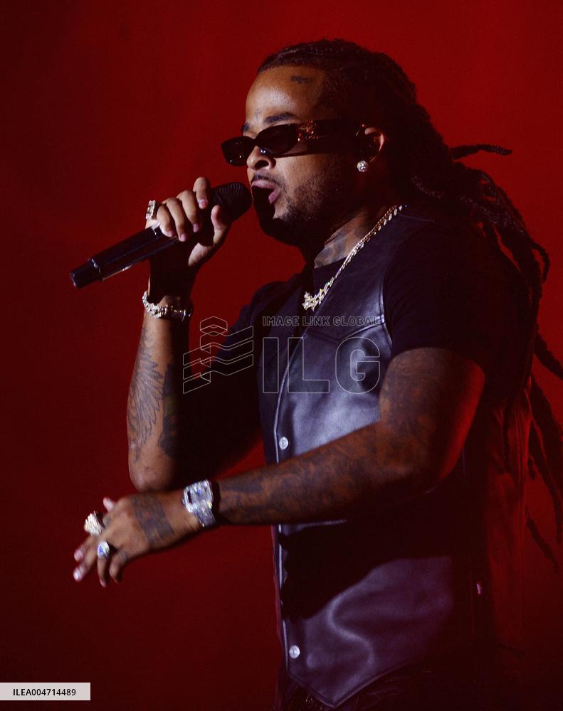 Kalash on stage at the Fete De L‘Humanite 2025 - Bretigny sur Orge