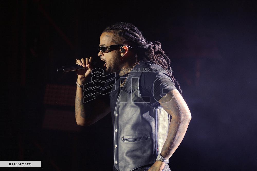 Kalash on stage at the Fete De L‘Humanite 2025 - Bretigny sur Orge