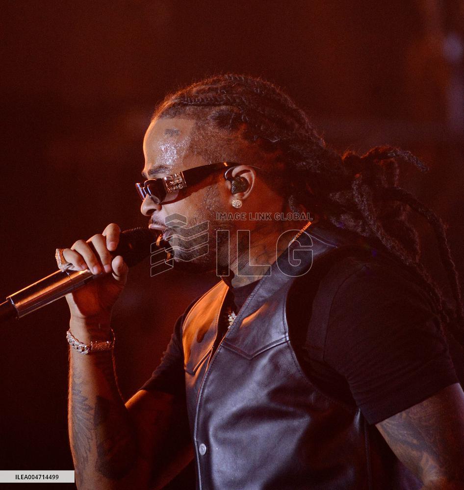 Kalash on stage at the Fete De L‘Humanite 2025 - Bretigny sur Orge