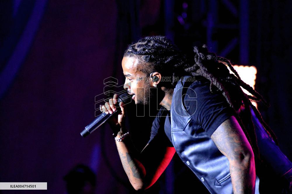 Kalash on stage at the Fete De L‘Humanite 2025 - Bretigny sur Orge