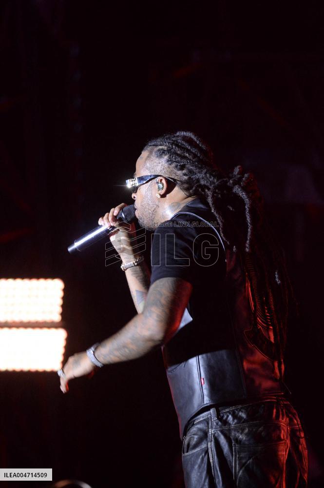 Kalash on stage at the Fete De L‘Humanite 2025 - Bretigny sur Orge