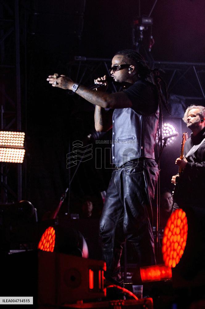 Kalash on stage at the Fete De L‘Humanite 2025 - Bretigny sur Orge