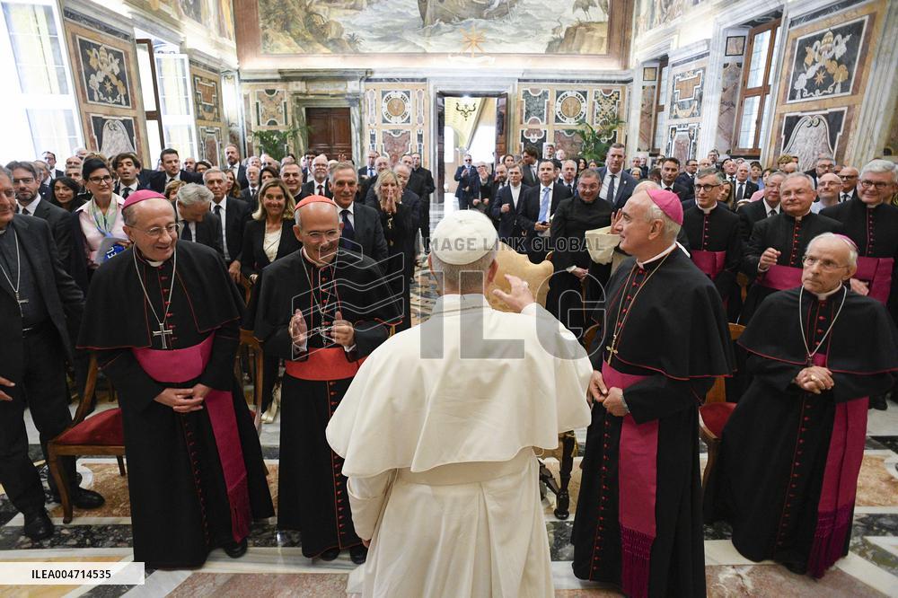 Pope Leo XVI Receives In Private Audience - Vatican