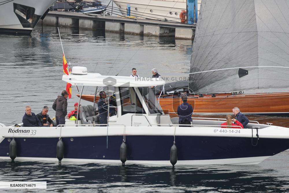 Don Juan Carlos Goes Sailing in Sanxenxo - Spain