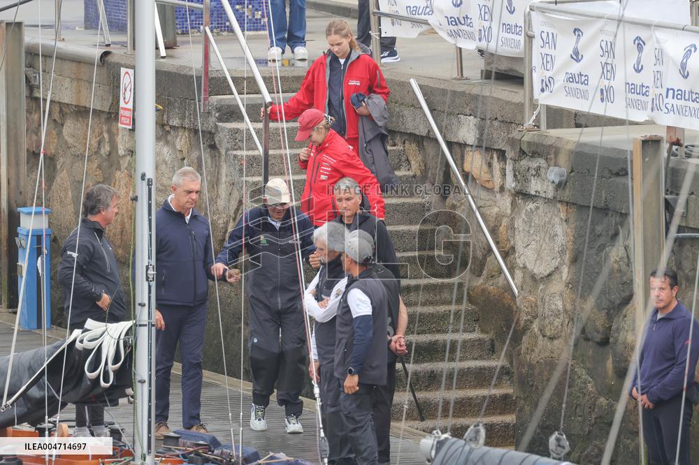 Don Juan Carlos Goes Sailing in Sanxenxo - Spain
