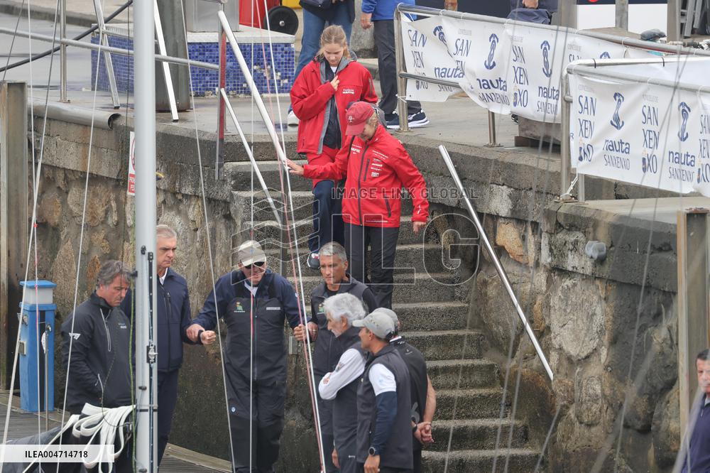 Don Juan Carlos Goes Sailing in Sanxenxo - Spain
