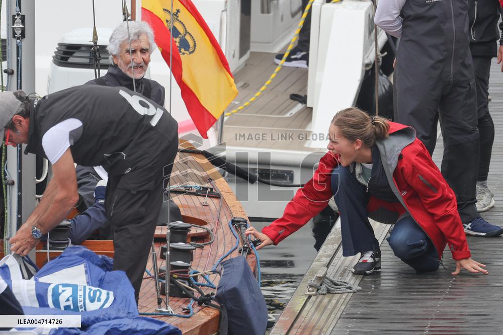 Don Juan Carlos Goes Sailing in Sanxenxo - Spain