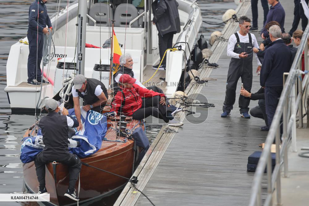 Don Juan Carlos Goes Sailing in Sanxenxo - Spain