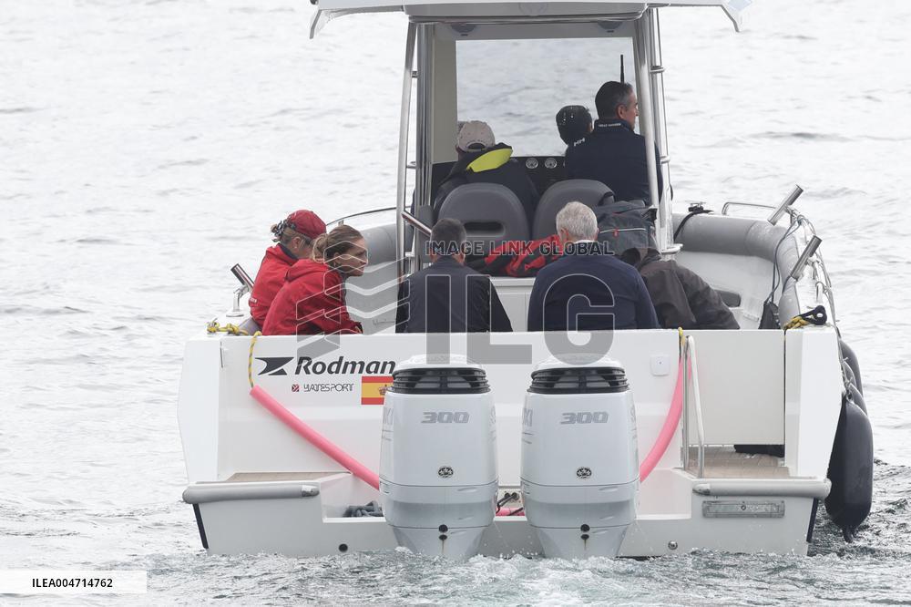 Don Juan Carlos Goes Sailing in Sanxenxo - Spain