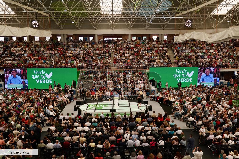 Pedro Sanchez Participates in a PSOE Public Act - Malaga