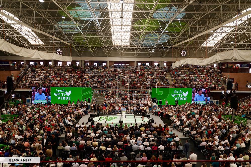Pedro Sanchez Participates in a PSOE Public Act - Malaga