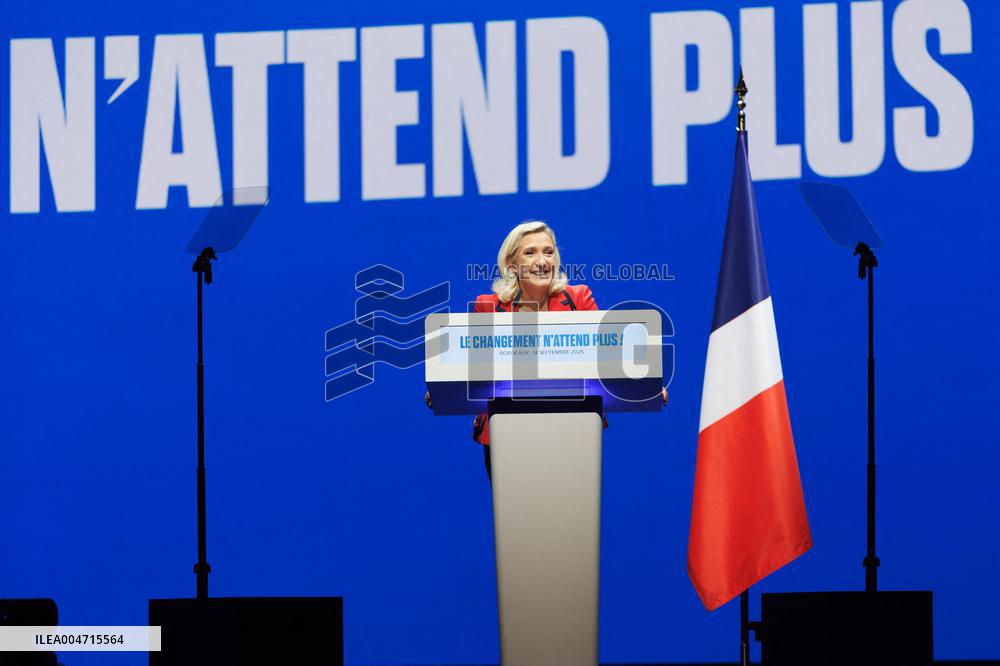 Rassemblement National meeting - Bordeaux