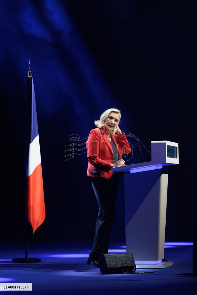 Rassemblement National meeting - Bordeaux